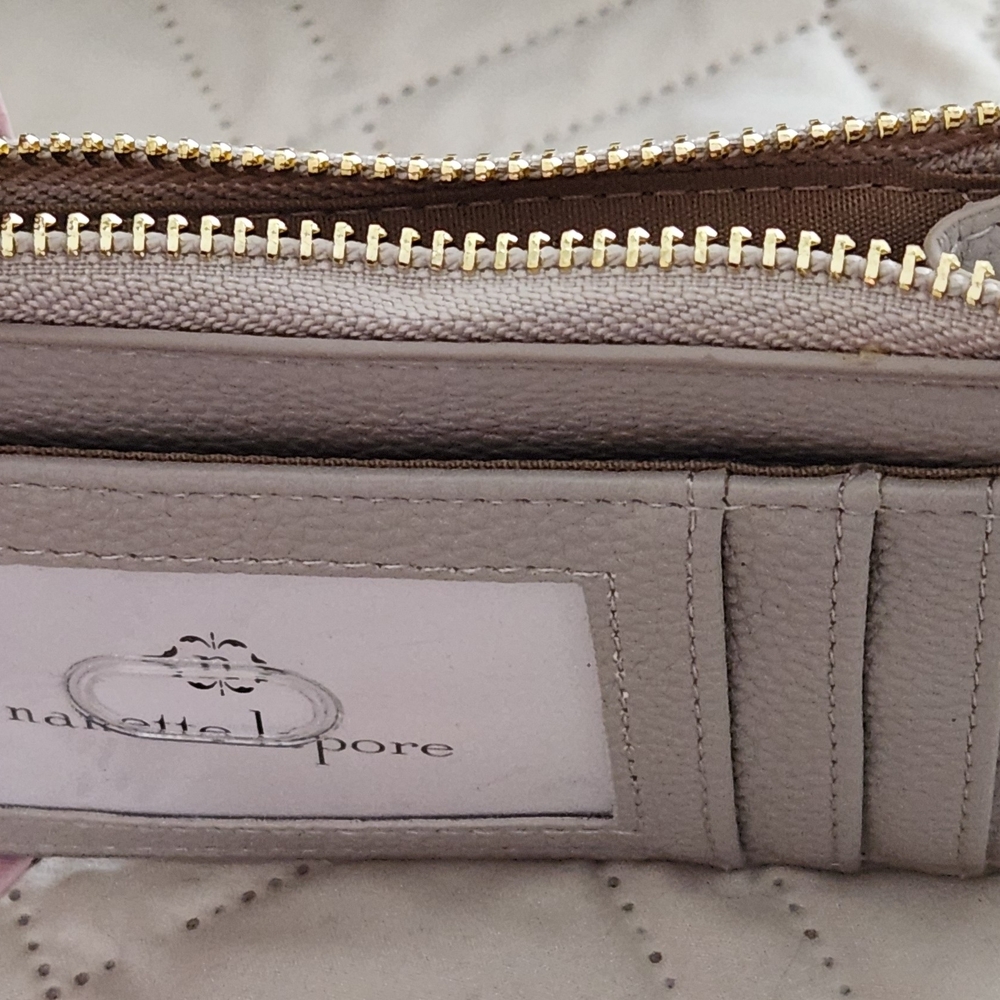 Nanette Lepore Women's Card Holder & Coin Wallet - Pink, Gray, Black - Picture 5 of 7